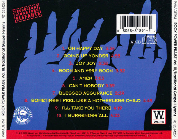 Rock Power Praise : Volume III: Traditional Gospel Hymns (CD, Album)