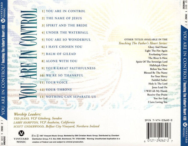 Ted Jeans, Larry Hampton, Scott Underwood (2) : You Are In Control (CD, Album)