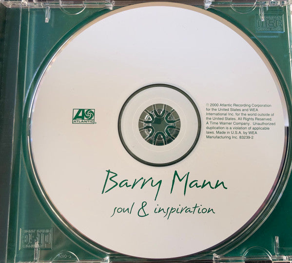 Barry Mann : Soul & Inspiration (CD, Album)