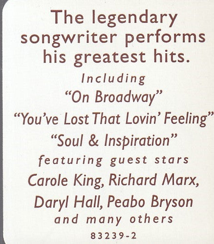 Barry Mann : Soul & Inspiration (CD, Album)