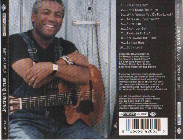 Jonathan Butler : Story Of Life (CD, Album)