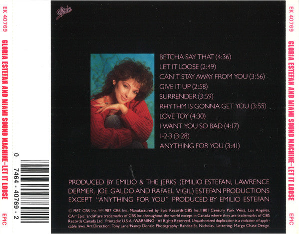 Miami Sound Machine : Let It Loose (CD, Album)