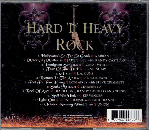 Various : Hard 'N' Heavy Rock (CD, Comp)