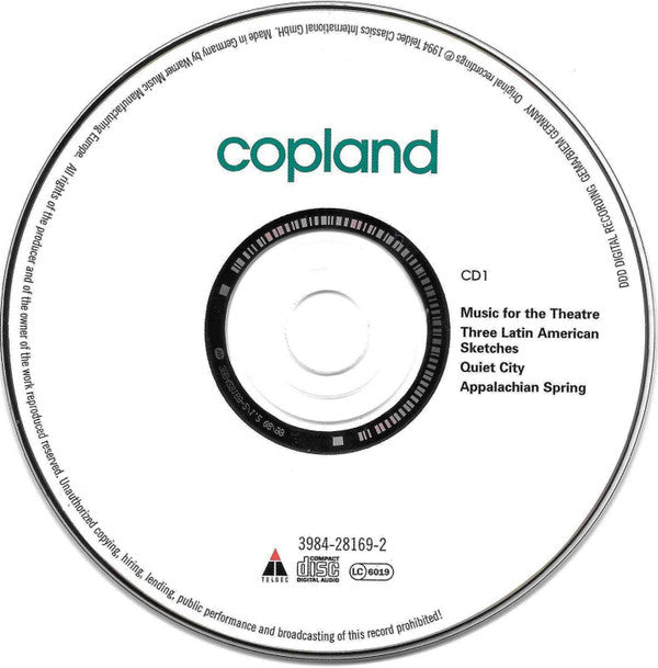 Aaron Copland, The Saint Paul Chamber Orchestra • Hugh Wolff : Copland (2xCD, Comp)