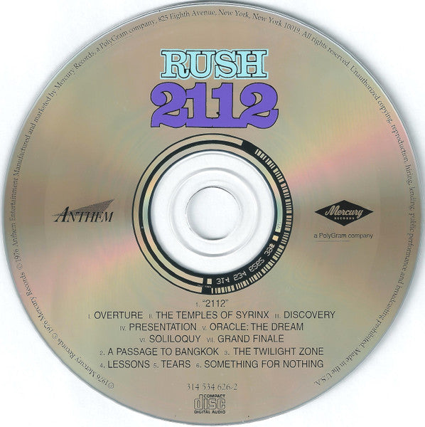 Rush : 2112 (CD, Album, RE, RM, RP, UML)