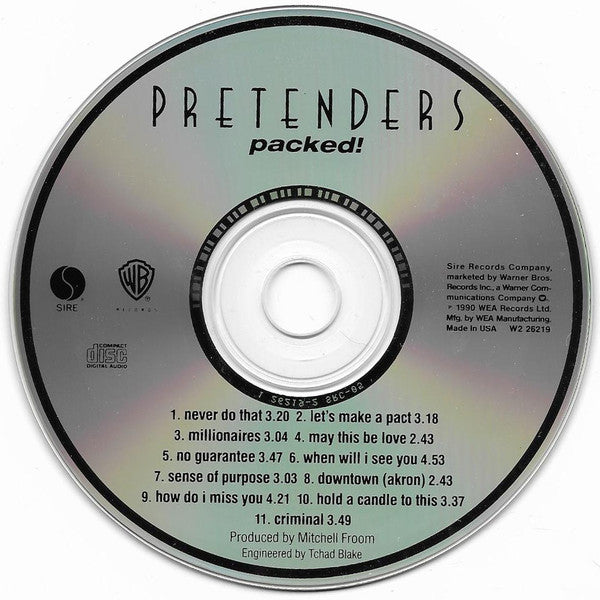 The Pretenders : Packed! (CD, Album, Club)