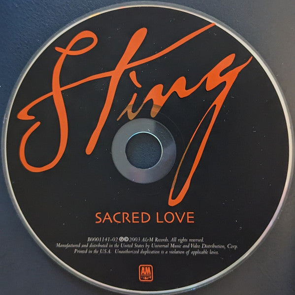 Sting : Sacred Love (CD, Album)