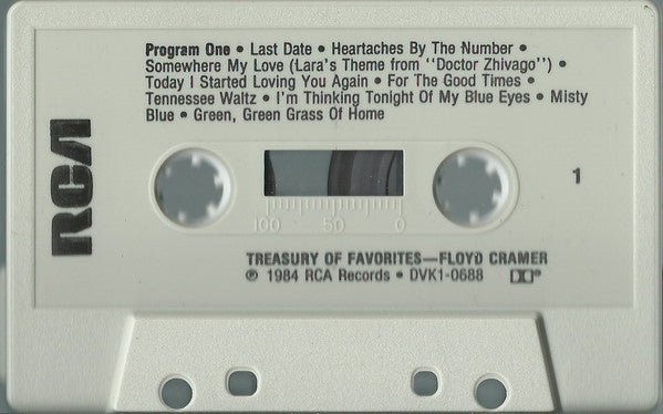 Floyd Cramer : Treasury Of Favorites (Cass, Comp)