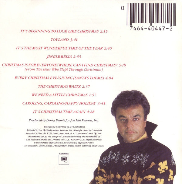 Johnny Mathis : Christmas Eve With Johnny Mathis (CD, Album, RE)