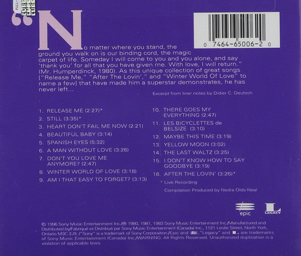 Engelbert Humperdinck : 16 Most Requested Songs (CD, Comp)