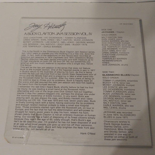 Buck Clayton - A Buck Clayton Jam Session Vol. IV (LP) (VG+) - Endless Media
