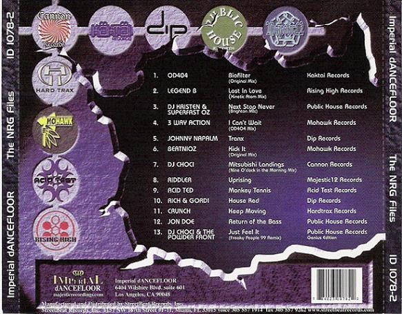 DJ Kristian And Superfast Oz - The NRG Files Volume 1 (CD) (M) - Endless Media