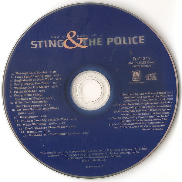 Sting & The Police : The Very Best Of... Sting & The Police (CD, Comp, Club, RM)