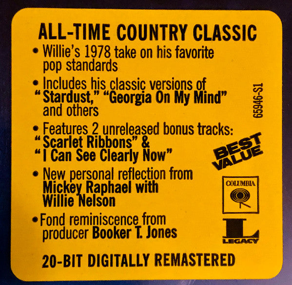 Willie Nelson : Stardust (CD, Album, RE, RM)