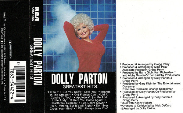Dolly Parton : Greatest Hits (Cass, Comp, Dol)