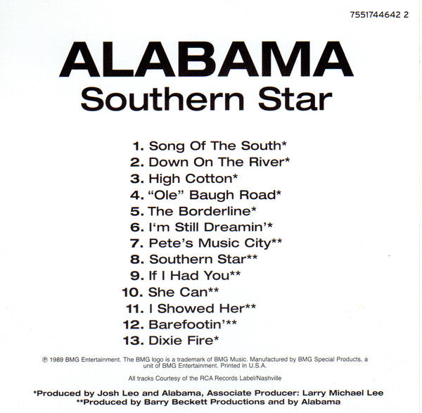 Alabama : Southern Star (CD, Album)