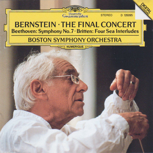 Leonard Bernstein, Ludwig van Beethoven, Benjamin Britten, Boston Symphony Orchestra : The Final Concert (CD, Album, Club)