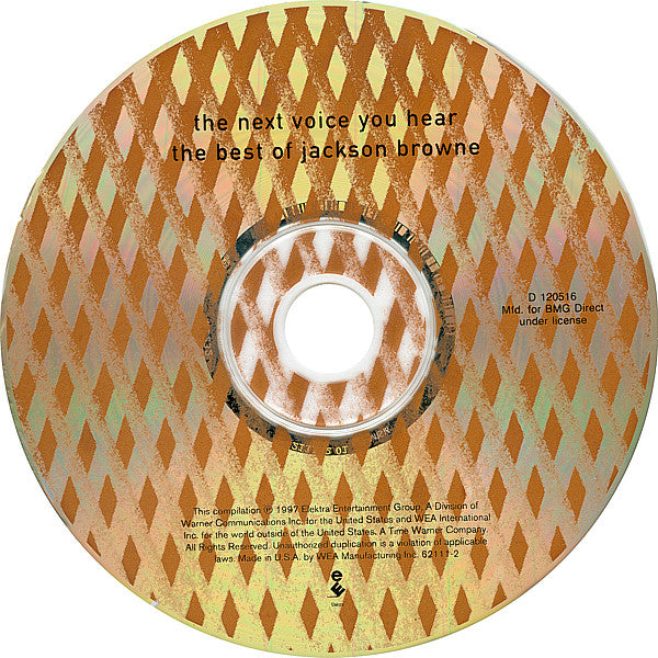 Jackson Browne : The Next Voice You Hear - The Best Of Jackson Browne (CD, Comp, Club)