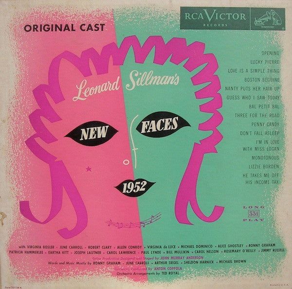 "New Faces Of 1952" Cast - Leonard Sillman's New Faces Of 1952 (LP) (G+) - Endless Media