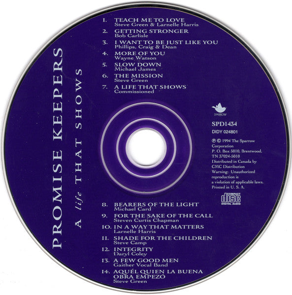Various : Promise Keepers (A Life That Shows) (CD, Comp)