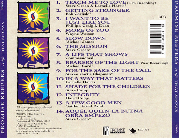 Various : Promise Keepers (A Life That Shows) (CD, Comp)