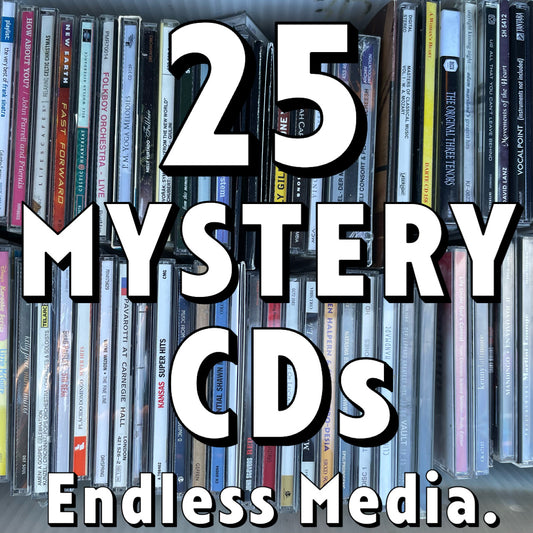 25 Random Mystery CD Album EP LP Single Bundle Lot Box Grab Bag - Endless Media