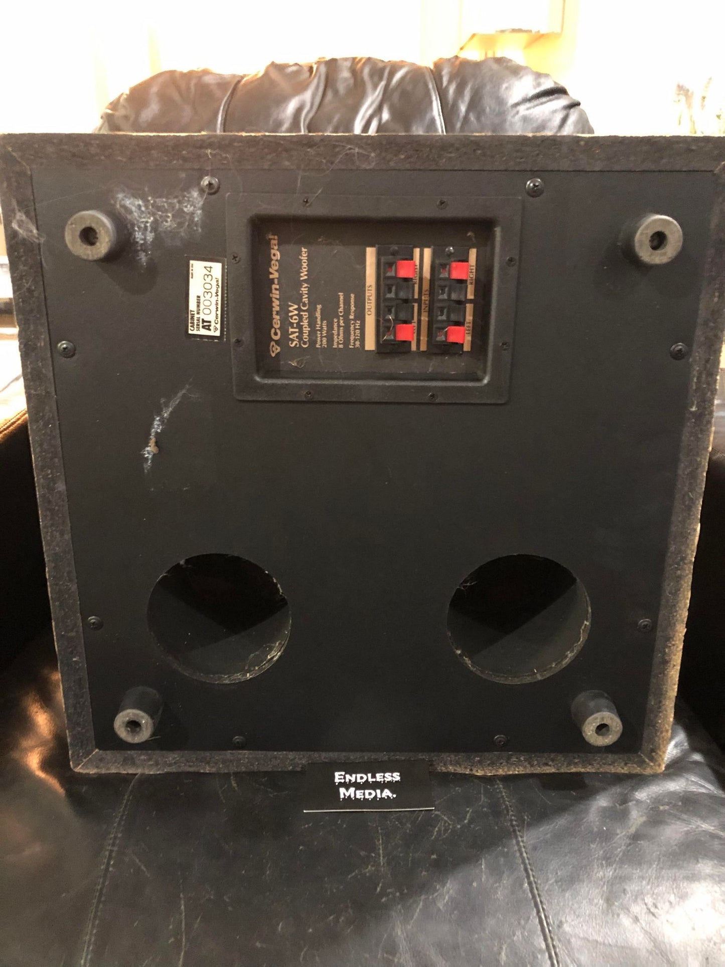 Cerwin Vega Sat-6w. Coupled Cavity Subwoofer 200 Watts 8 Ohms