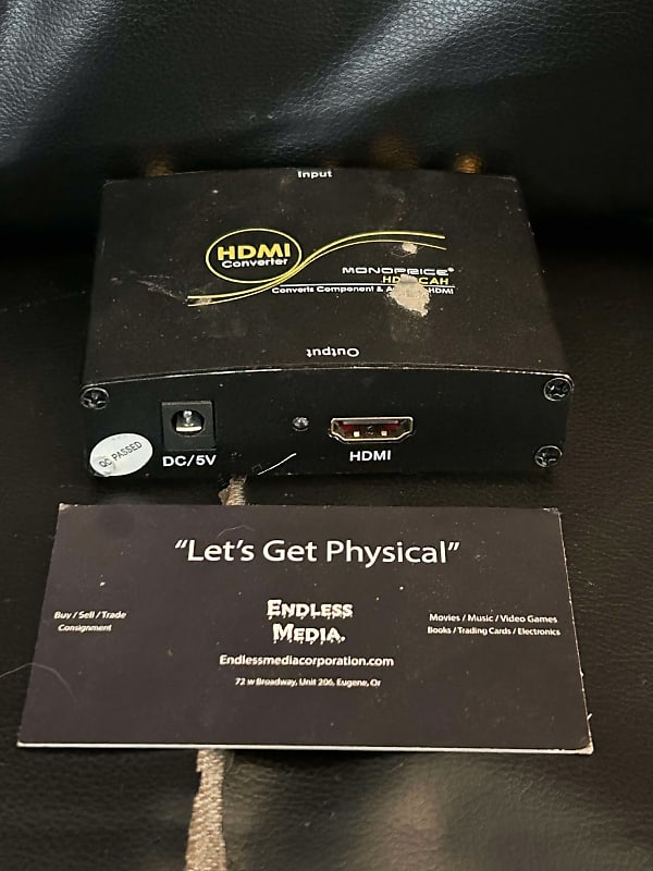 Monoprice HDC-CAH HDMI Converter YPbPr Component Toslink Optical Coaxial