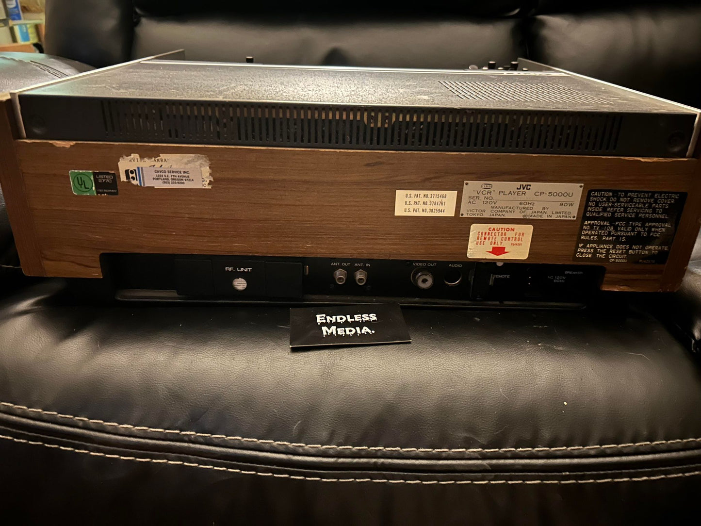 JVC CP-5000U U-Matic Tape Player Recorder Deck