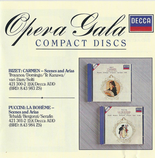 Giacomo Puccini, Renata Tebaldi, Carlo Bergonzi, Ettore Bastianini, Gianna D'Angelo, Cesare Siepi, Tullio Serafin - La Bohème Scenes And Arias (CD) (VG+) - Endless Media