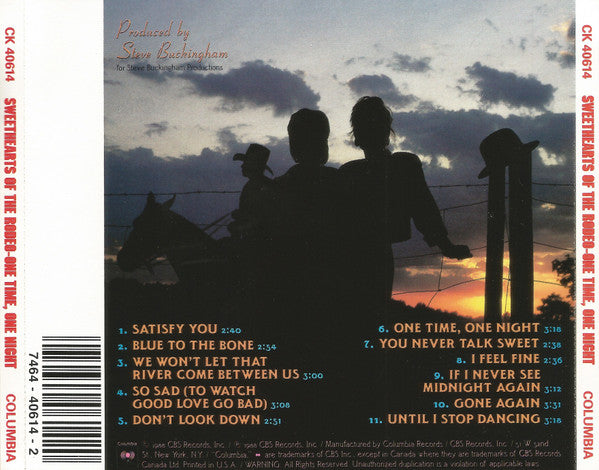 Sweethearts Of The Rodeo - One Time, One Night (CD) (VG+) - Endless Media