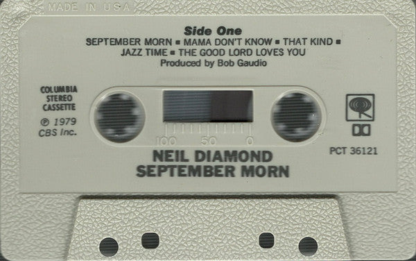 Neil Diamond - September Morn (Cassette) (VG+) - Endless Media