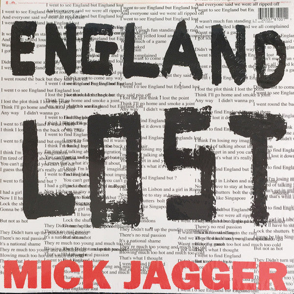 Mick Jagger - Gotta Get A Grip / England Lost (12") (M) - Endless Media