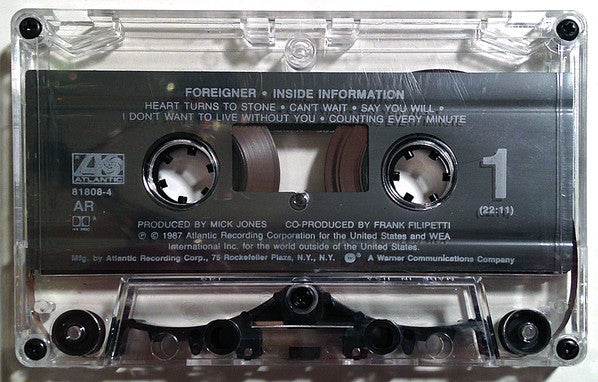 Foreigner - Inside Information (Cassette) (VG+) - Endless Media