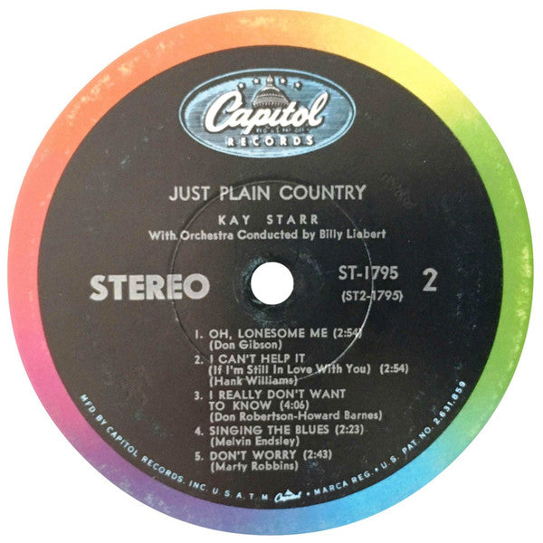 Kay Starr - Just Plain Country (LP) (G) - Endless Media