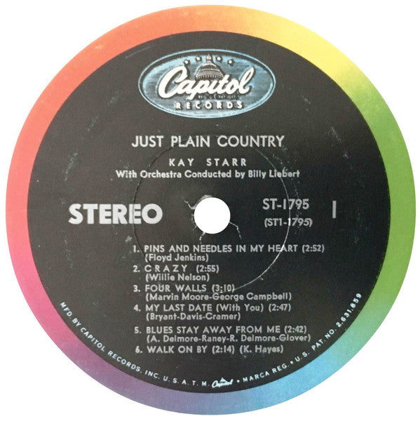 Kay Starr - Just Plain Country (LP) (G) - Endless Media