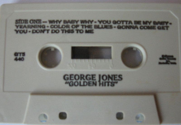 George Jones  - The Golden Country Hits Of George Jones (Cassette) (VG+) - Endless Media