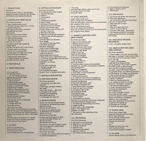 Carl Orff, Gunild Keetman, Salzburger Hirtenbuben, Tobi Reiser, Tölzer Knabenchor, Gerhard Schmidt-Gaden - Weihnachtsgeschichte • Weihnachtslieder (LP) (M) - Endless Media