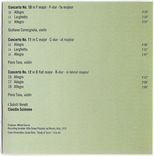 Tomaso Albinoni, I Solisti Veneti, Claudio Scimone - 12 Concertos Op.10 For Violin, Strings And Harpsicord (2xCD) (VG) - Endless Media