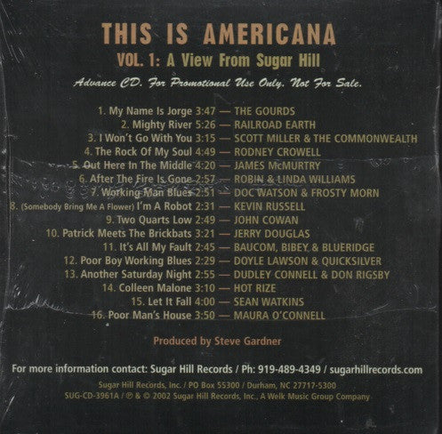 Various - This Is Americana Vol. 1 A View From Sugar Hill (CD) (M) - Endless Media