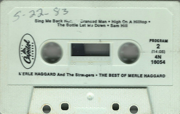 Merle Haggard - The Best Of Merle Haggard (Cassette) (VG+) - Endless Media