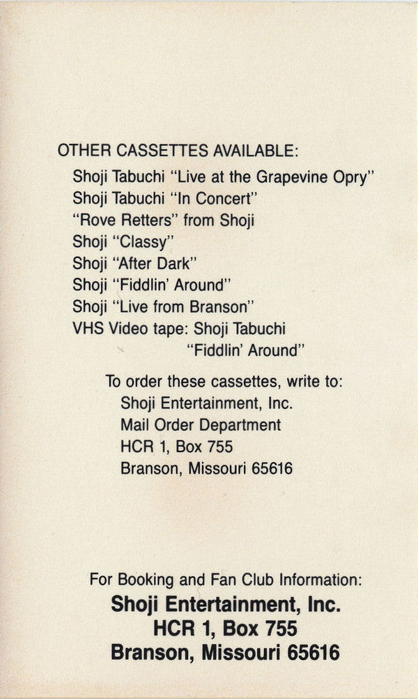 Shoji Tabuchi - Live From Branson (Cassette) (M) - Endless Media