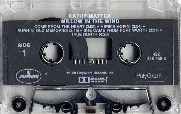 Kathy Mattea - Willow In The Wind (Cassette) (VG+) - Endless Media