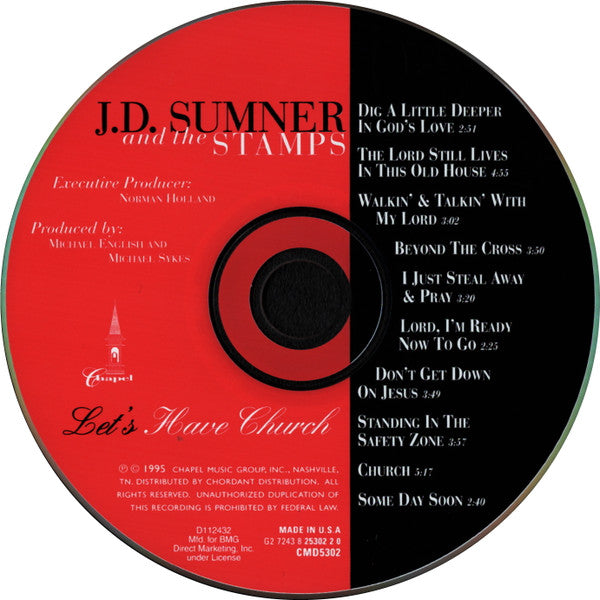J.D. Sumner & The Stamps - Let's Have Church (CD) (VG+) - Endless Media