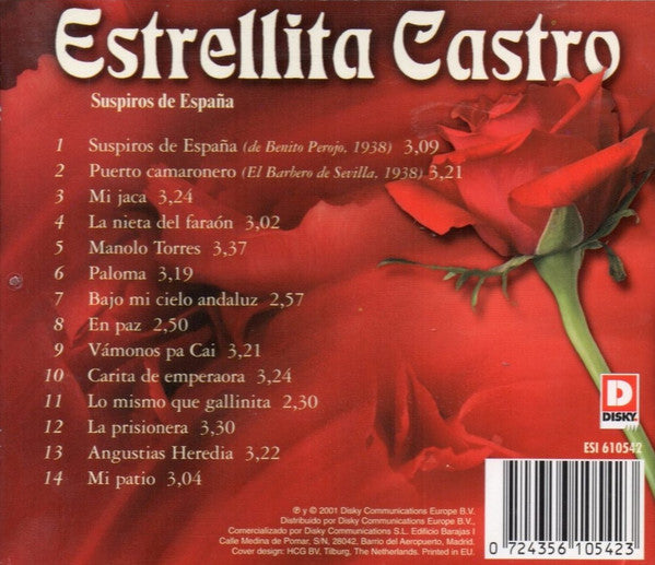 Estrellita Castro - Suspiros De España (CD) (M) - Endless Media
