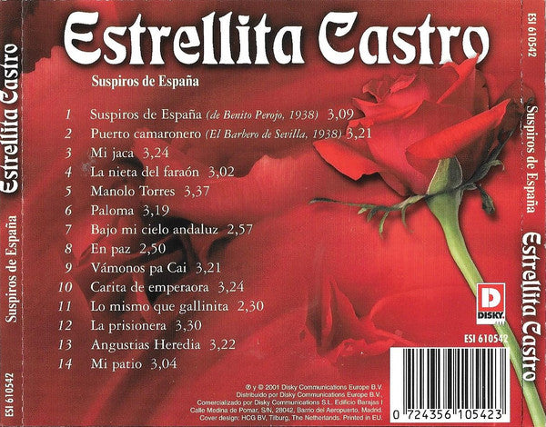 Estrellita Castro - Suspiros De España (CD) (M) - Endless Media