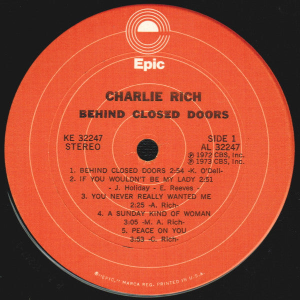 Charlie Rich - Behind Closed Doors (LP) (VG+) - Endless Media