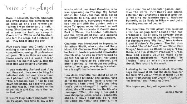 Charlotte Church - Voice Of An Angel (Cassette) (VG) - Endless Media