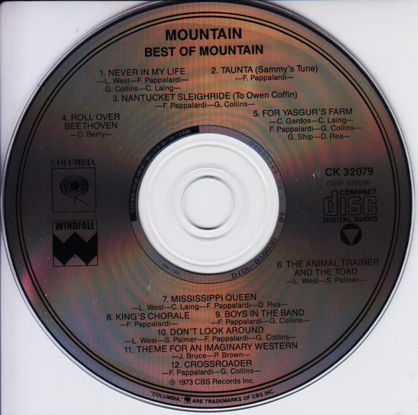 Mountain - The Best Of Mountain (CD) (VG) - Endless Media