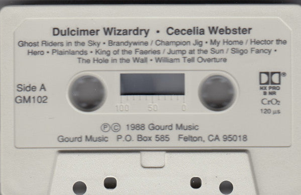Cecelia Webster - Dulcimer Wizardry (Cassette) (M) - Endless Media